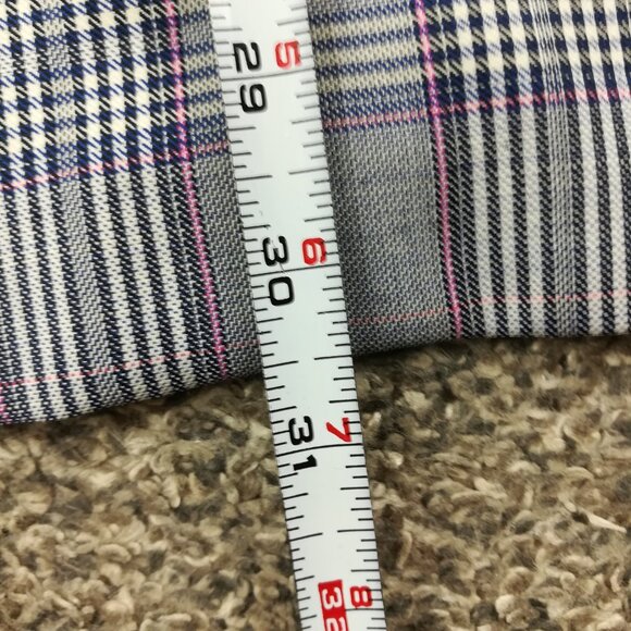 NWT Oxxford Clothes Sport Coat Super 110s Wool Glen Plaid Blue Pink 40R - Picture 15 of 15